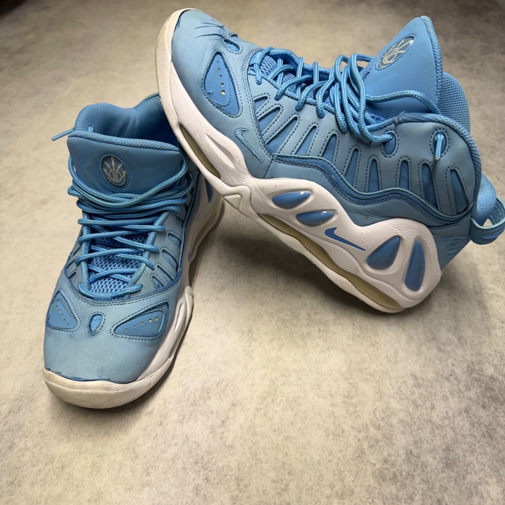 Nike Air Max Uptempo 97 Mens Size 10 University‎ Blue White Basketball Shoes